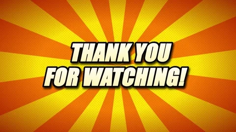 Thank you for watching animated text overlay with retro comic book sunburst.. Stock-Footage 344860735