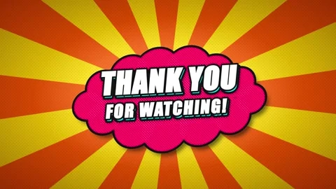 Thank you for watching pop style motion with retro sunburst background, pop.. 스톡 동영상 344860736