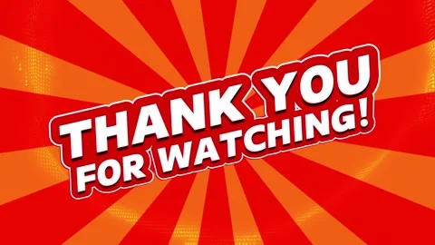 THANK YOU FOR WATCHING quotes letters an... | Stock Video | Pond5