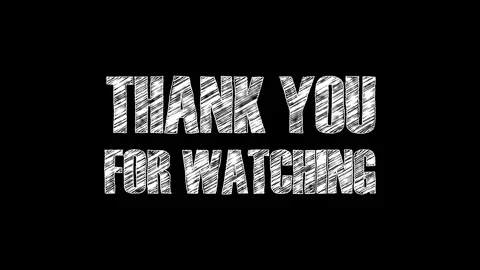 Thank You For Watching Scribble Text Animation Stock Footage 316306319