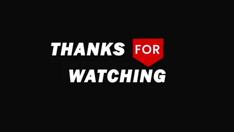 Thank you for Watching Smooth Text Animation on a white background. Stock Footage 246407834