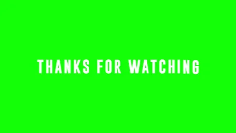 Thank you for Watching Smooth Text Animation on a white green background. Stock Footage 247455455
