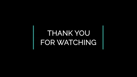 Thank you for Watching Text Animation on a White background. Stock Footage 254801241