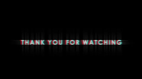Thank you for Watching Text Animation on a White background. Stock Footage 254858053