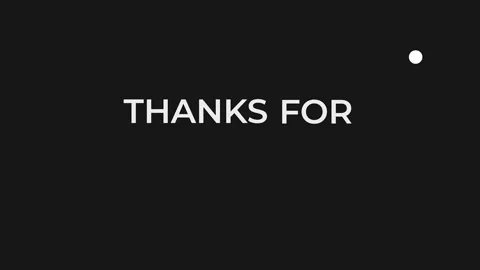 Thank you for Watching Text Animation High-quality 4K footage. Stock Footage 260930602