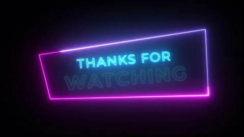 Thank you for Watching Text Animation on a White background. Stock Footage 280163554