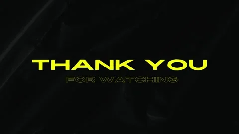 THANK YOU FOR WATCHING TEXT BACKGROUND ANIMATION Stock Footage 245620341