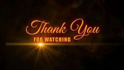 Thank you for watching text effect green screen background Stock Footage 277345508