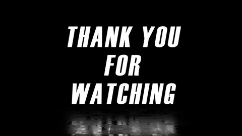 Thank you for watching text with glitch effect and distortion on black screen Stock Footage 342137094