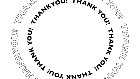 Thank you on white background 動画素材 153489727