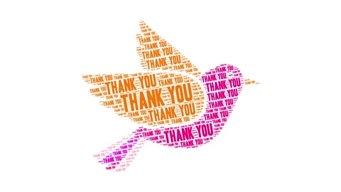 Thank You Word Cloud 스톡 동영상 147735047