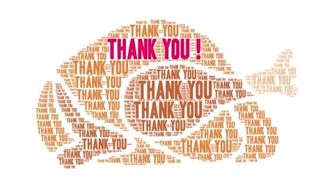 Thank You Word Cloud 스톡 동영상 148121160