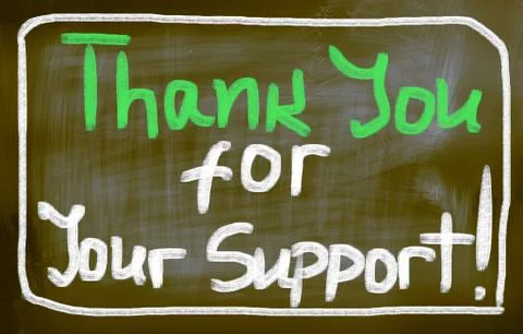 Thank you for your support concept Stock Illustration