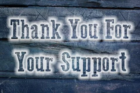 Thank you for your support concept Stock Illustration