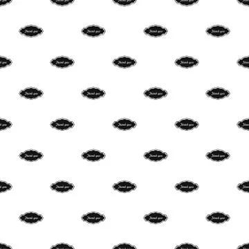 Thankee label pattern seamless vector 스톡 일러스트