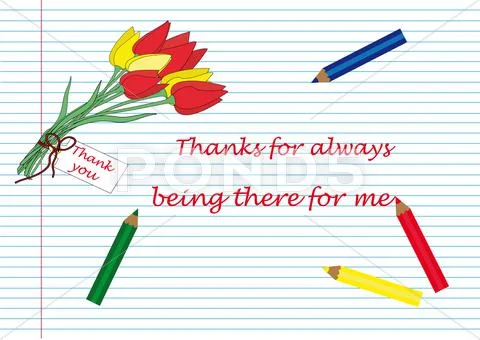 Thanks for always Stock Illustration