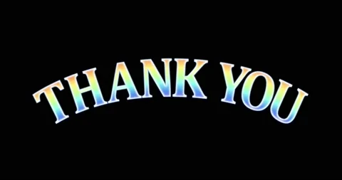 Thanks. On a black background. 4K animation. Stock Footage 158024799