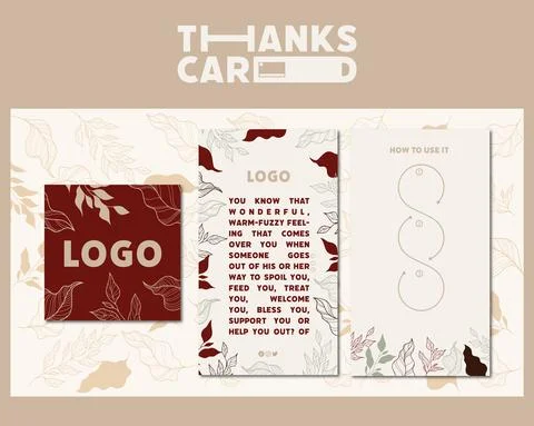 Thanks Card Stock Illustration