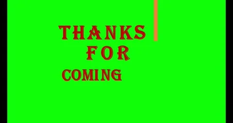 Thanks for coming writing video with 5 seconds Stock Footage 292658342