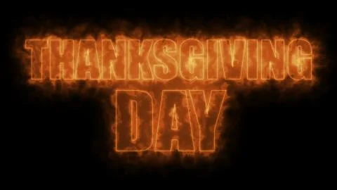 Thanks giving day text, 3d rendering backdrop, computer generating, can be used Illustrazione stock