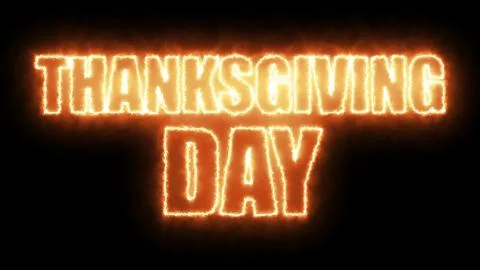 Thanks giving day text, 3d rendering backdrop, computer generating, can be used Stock Illustration