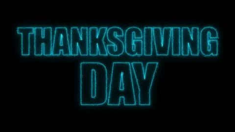 Thanks giving day text, 3d rendering backdrop, computer generating, can be used Stock Illustration