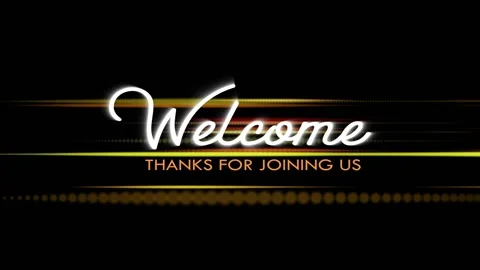 Thanks For Joining Us Welcome Title Stock Footage 145767313