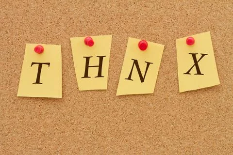 Thanks Foto stock