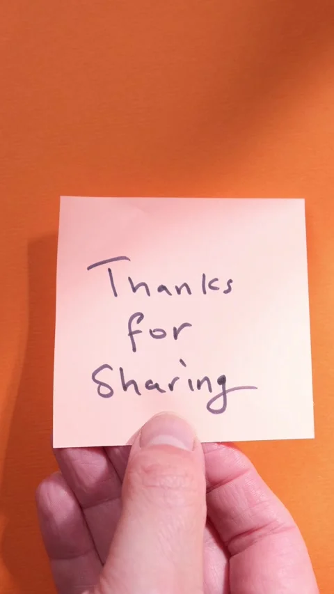 Thanks for Sharing Note 動画素材 294767517