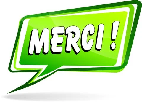 Thanks speech Stock Illustration