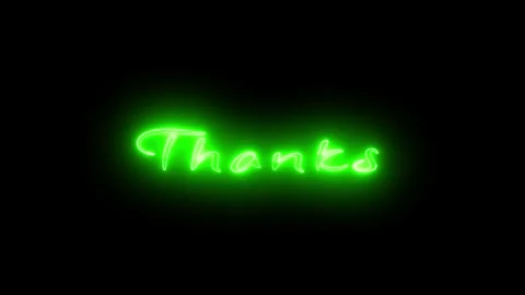 Thanks! text line glow effect with 4k motion. Stock Footage 286142864