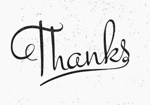 Thanks Typographic Design Stock Illustration