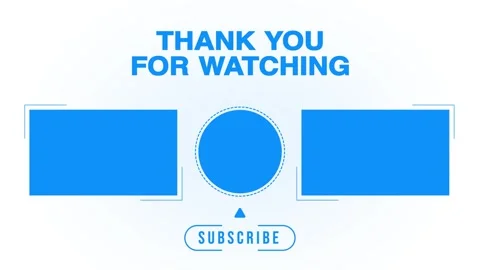 Thanks For Watching animation end screen. creative End Screen Elements with Than Stock Footage 320176558