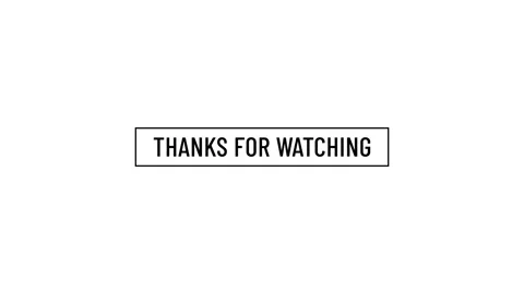 Thanks for watching animation for screen end video Stock Footage 265722214