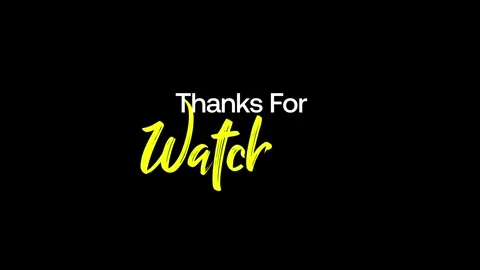 Thanks for watching animation for screen end video	 Stock Footage 317577228