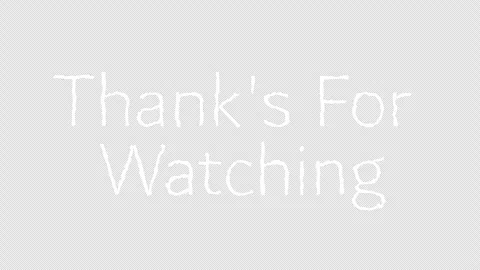 Thanks For Watching animation text with hand drawn effect Stock Footage 313346933