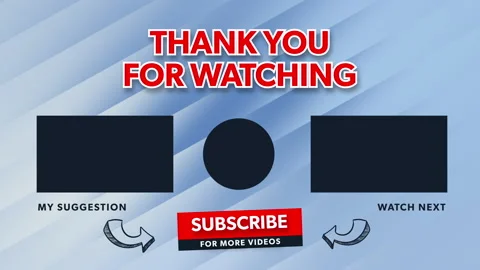 Thanks for watching blue floating background Stock Footage 201329100