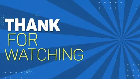 Thanks For Watching comic background animation Vídeos de archivo 295032770