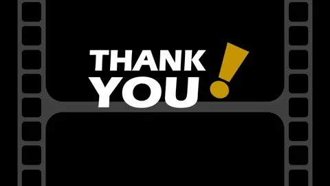 Thanks for watching, enhanced with animated text on a film reel background Stock Footage 291009162
