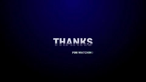 Thanks for watching glowing light wipe text effect animation transparent video Stock Footage 274630186