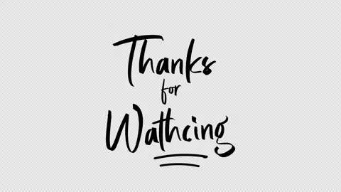 Thanks for watching handwritting Stock Footage 293683073