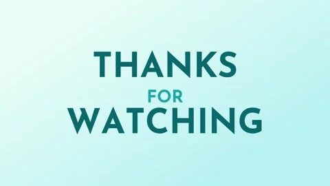 THANKS FOR WATCHING kinetic stack text animation Vídeos de archivo 348268579
