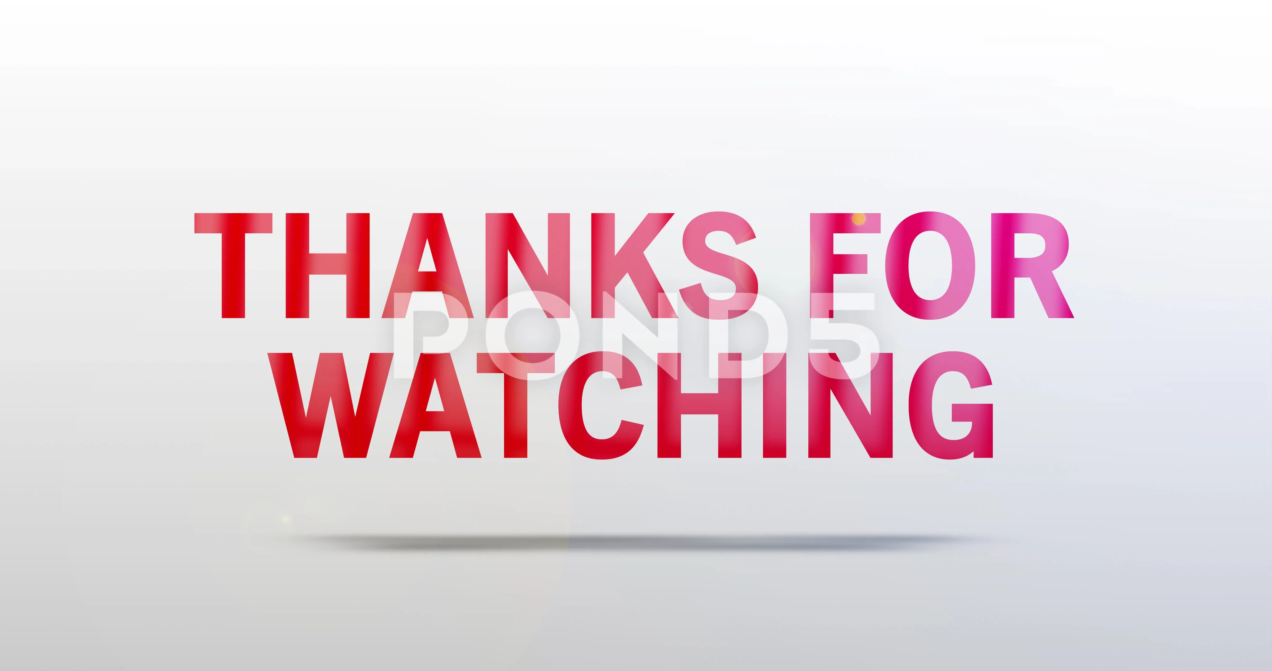 Thanks For Watching Particle Logo Red Stock Video Pond5