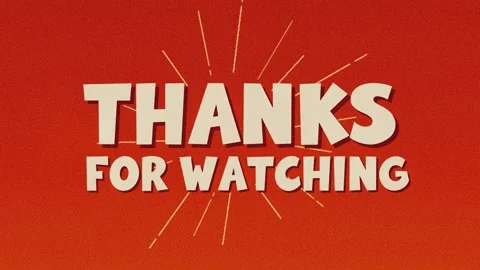 Thanks for watching retro Stock Footage 286794758