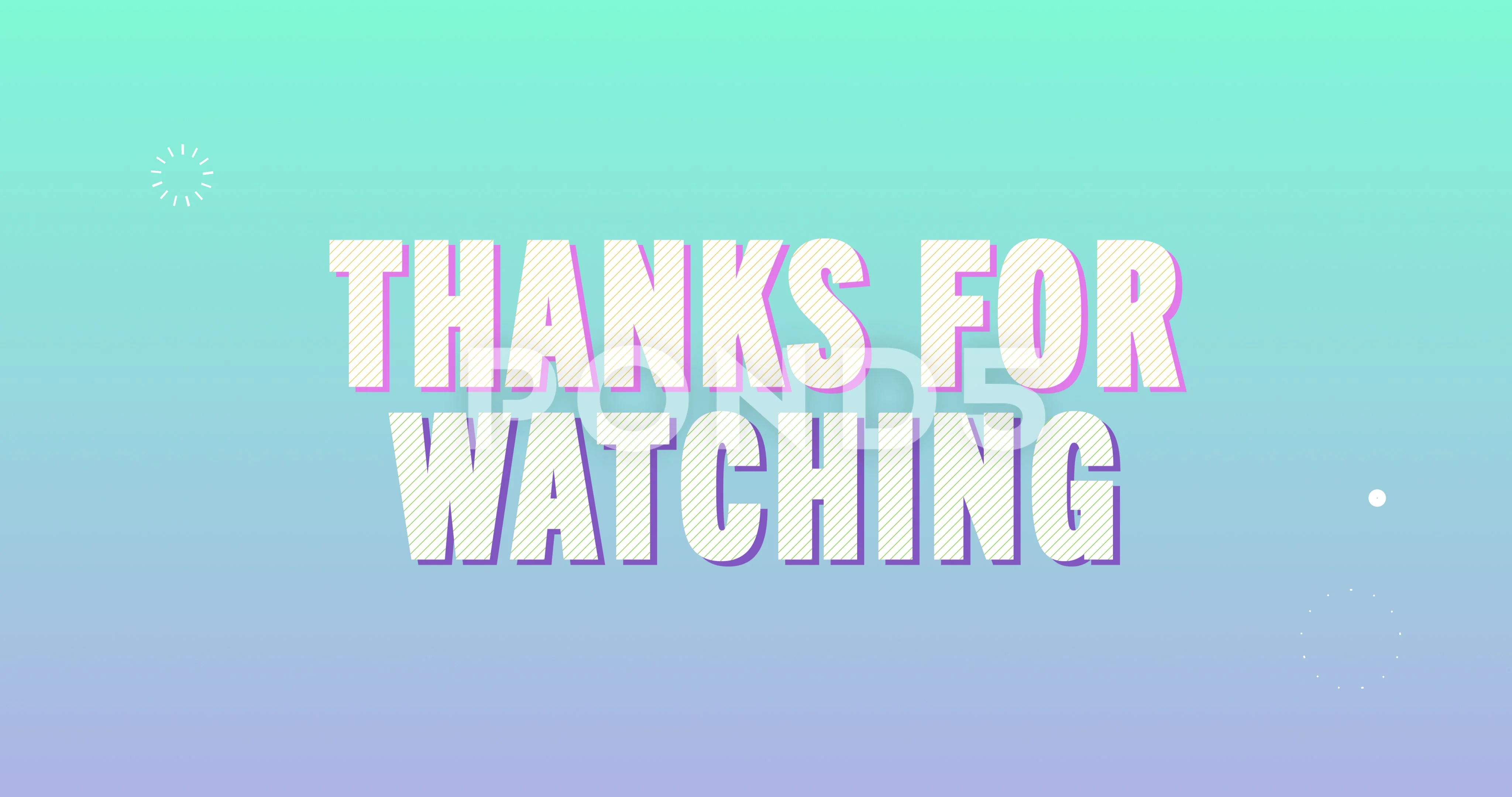 Thanks for watching. Retro Text Animatio... | Stock Video | Pond5