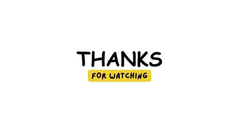 Thanks for watching free png 19767862 PNG