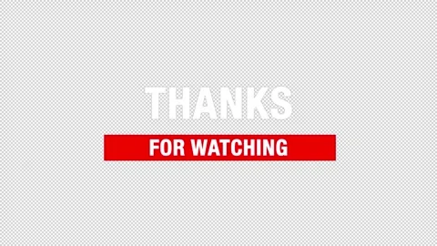 Thanks for watching. Subscribe, like, share vector animated on alpha channel Stock-Footage 260071593