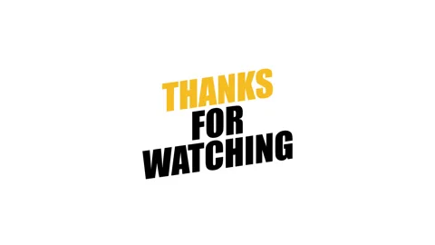Thanks for watching text animation 2 Video stock 311521781