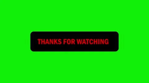 Thanks for watching text animation alpha channel 4k Stock Footage 279260155