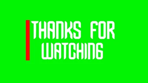 Thanks For Watching  Text Animation Stock Footage 157997747